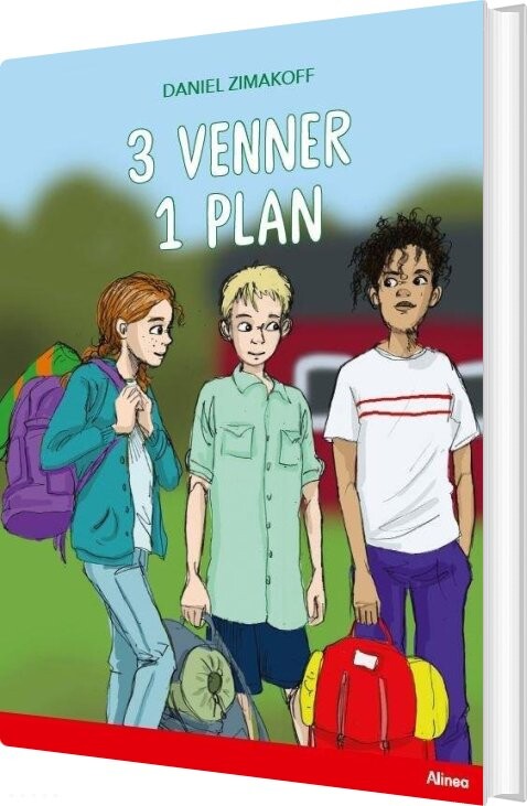 Billede af 3 Venner, 1 Plan, Rød Læseklub - Daniel Zimakoff - Bog hos Gucca.dk