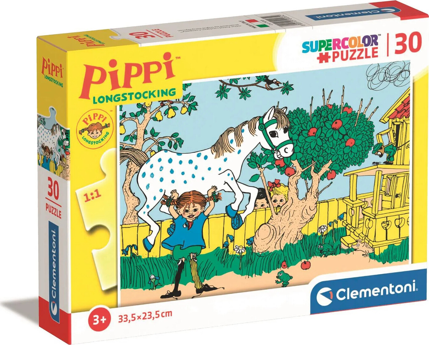 Pippi Langstrømpe Puslespil - Color - 30 Brikker - Clementoni