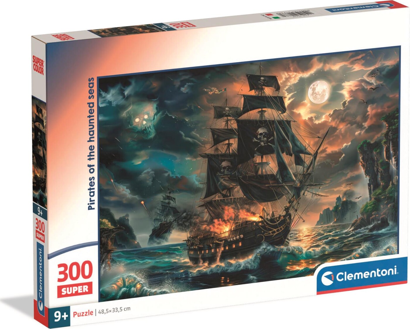 Clementoni Puslespil - Pirates Of The Haunted Seas - 300 Brikker