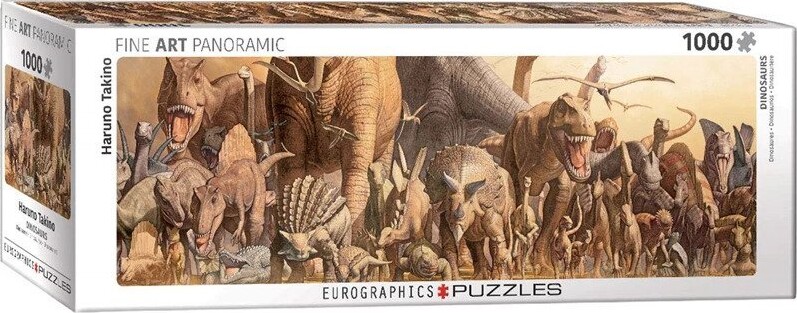 Dinosaur Puslespil - 1000 Brikker - Eurographics Puslespil