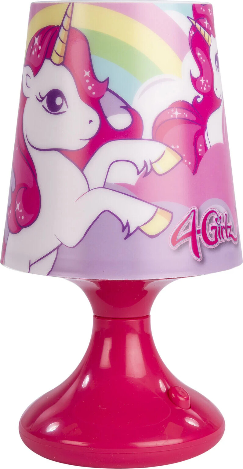 4-girlz - Enhjørning Lampe Til Bord - 18 Cm - Vn 32129