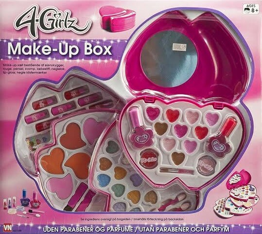 4-girlz - Mega Makeup Box Sæt Til Børn - Vn