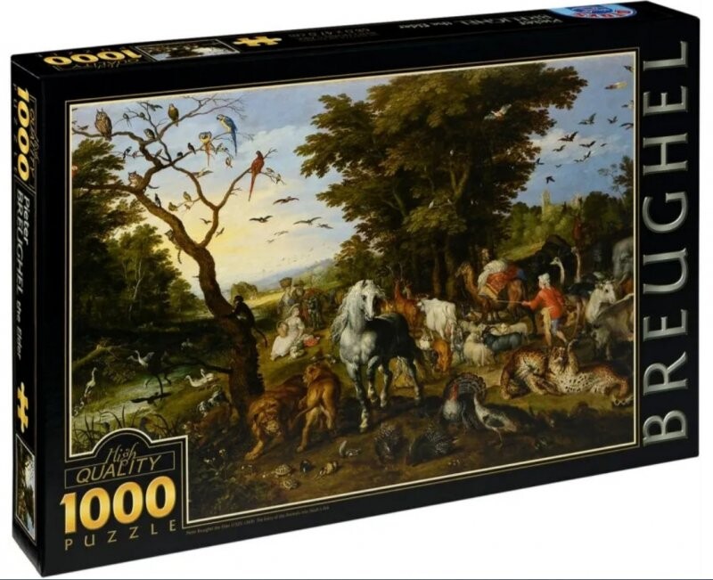 Se Puslespil - 1000 Brikker - Pieter Bruegel - Noahs Ark hos Gucca.dk