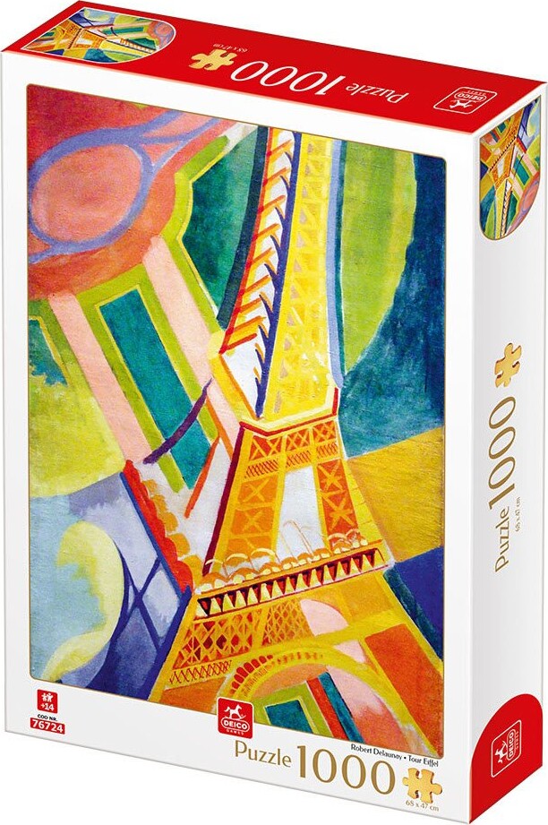 Puslespil - 1000 Brikker - Robert Delaunay - Eiffeltårnet