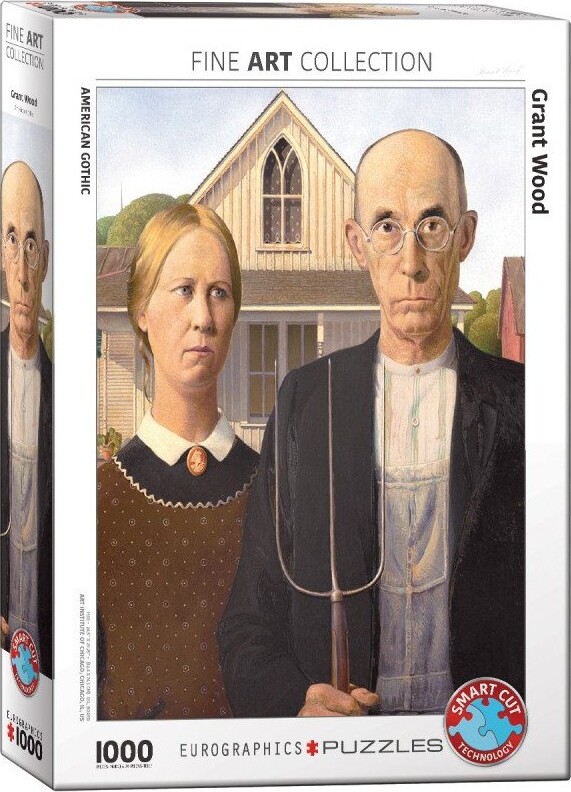 Eurographics Puslespil - 1000 Brikker - American Gothic
