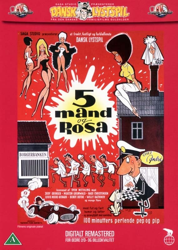 5 Mand Og Rosa  - DVD - Film