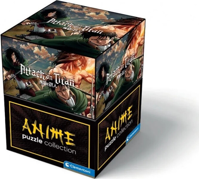 Clementoni Puslespil - Anime Attack On Titans Cube - 500 Brikker