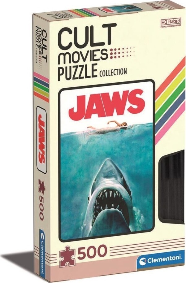 Clementoni Puslespil - Jaws - Cult Movies Collection - 500 Brikker