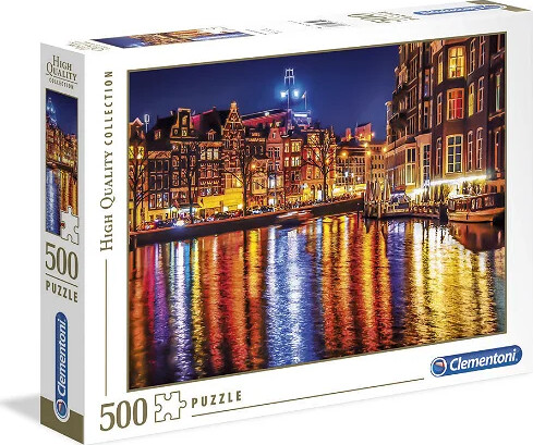 Clementoni Puslespil - Amsterdam - High Quality - 500 Brikker