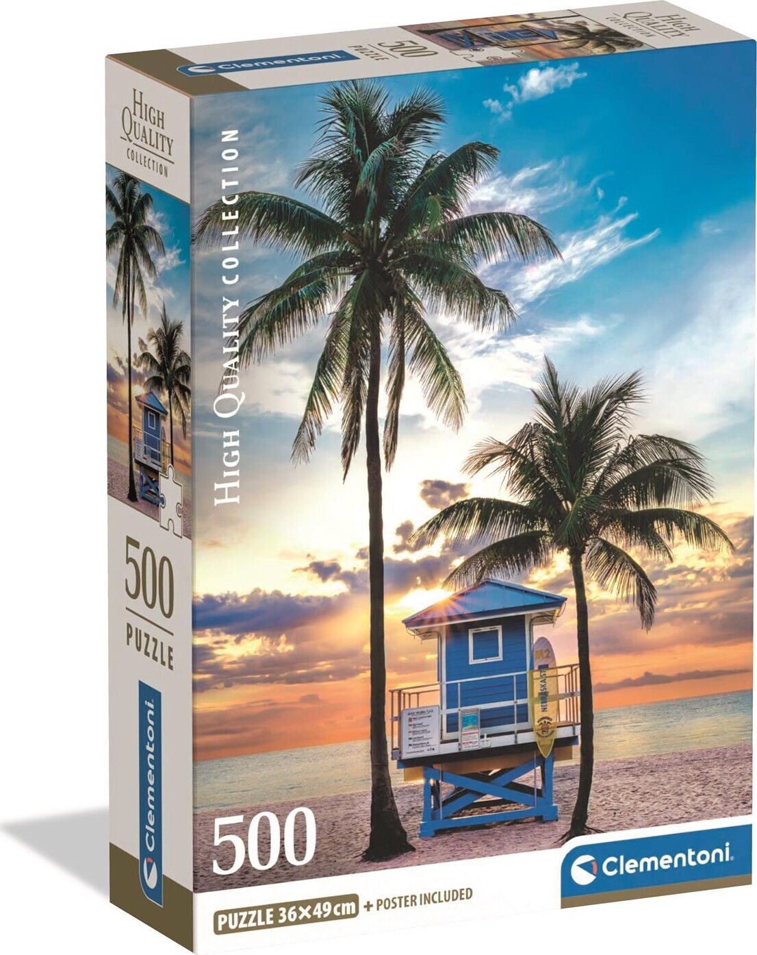 Clementoni Puslespil - Miami Beach Florida - High Quality - 500 Brikker