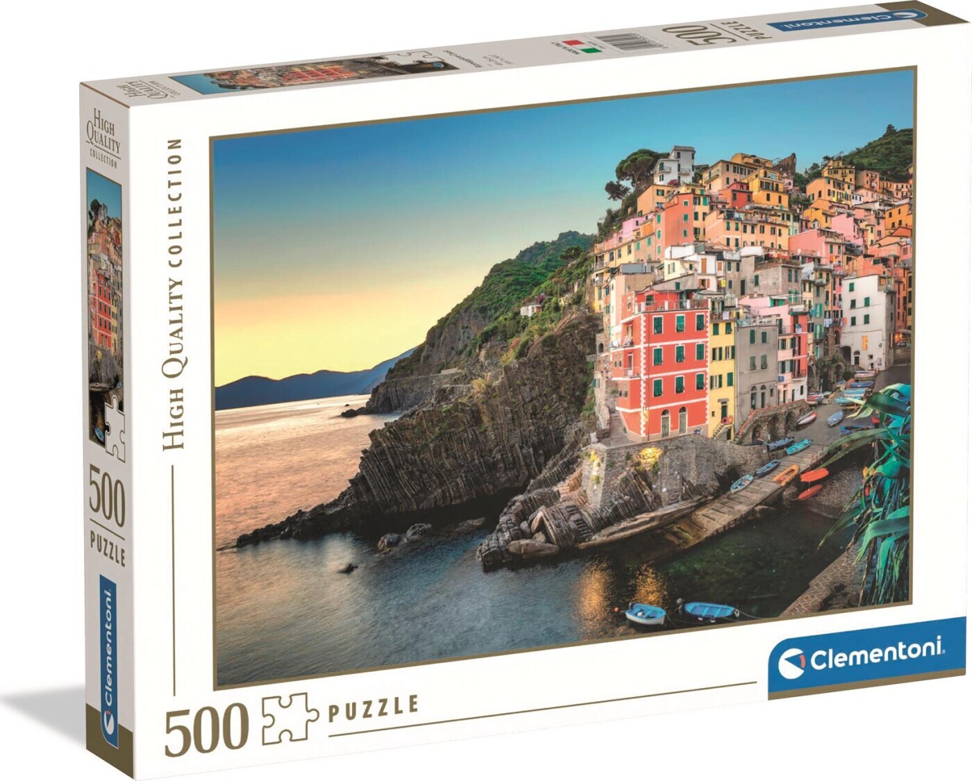 Clementoni Puslespil - Riomaggiore Coast - High Quality - 500 Brikker