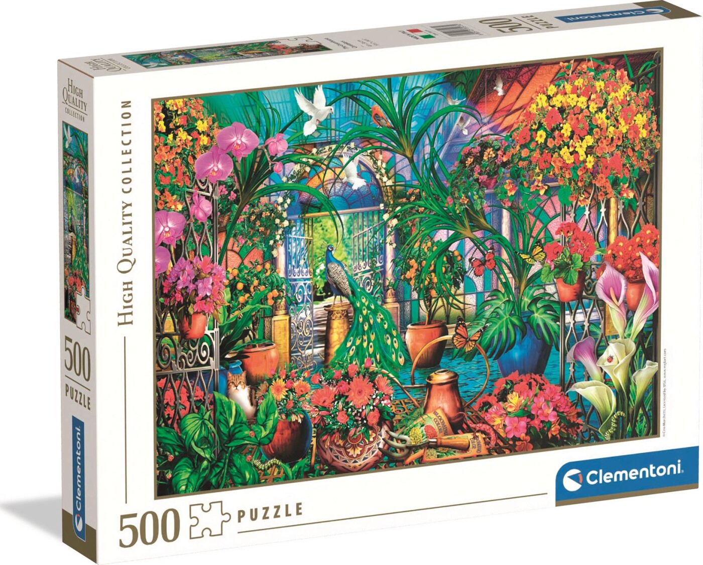 Clementoni Puslespil - The Greenhouse Caretakers - High Quality - 500 Brikker
