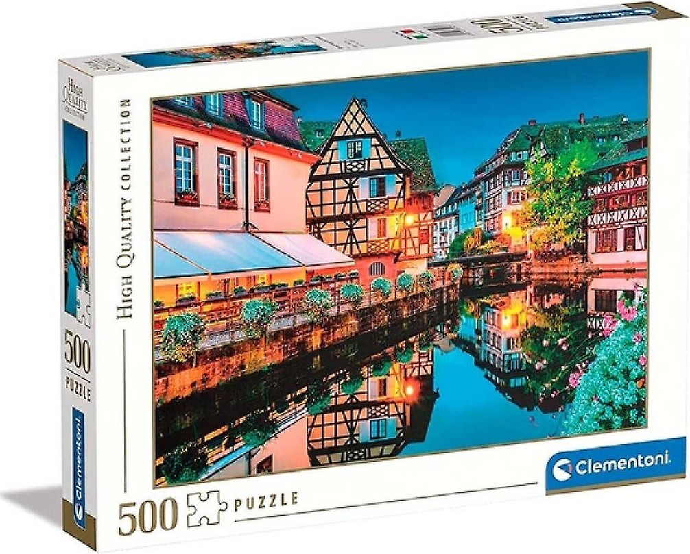 Clementoni Puslespil - Strasbourg Old Town - High Quality - 500 Brikker