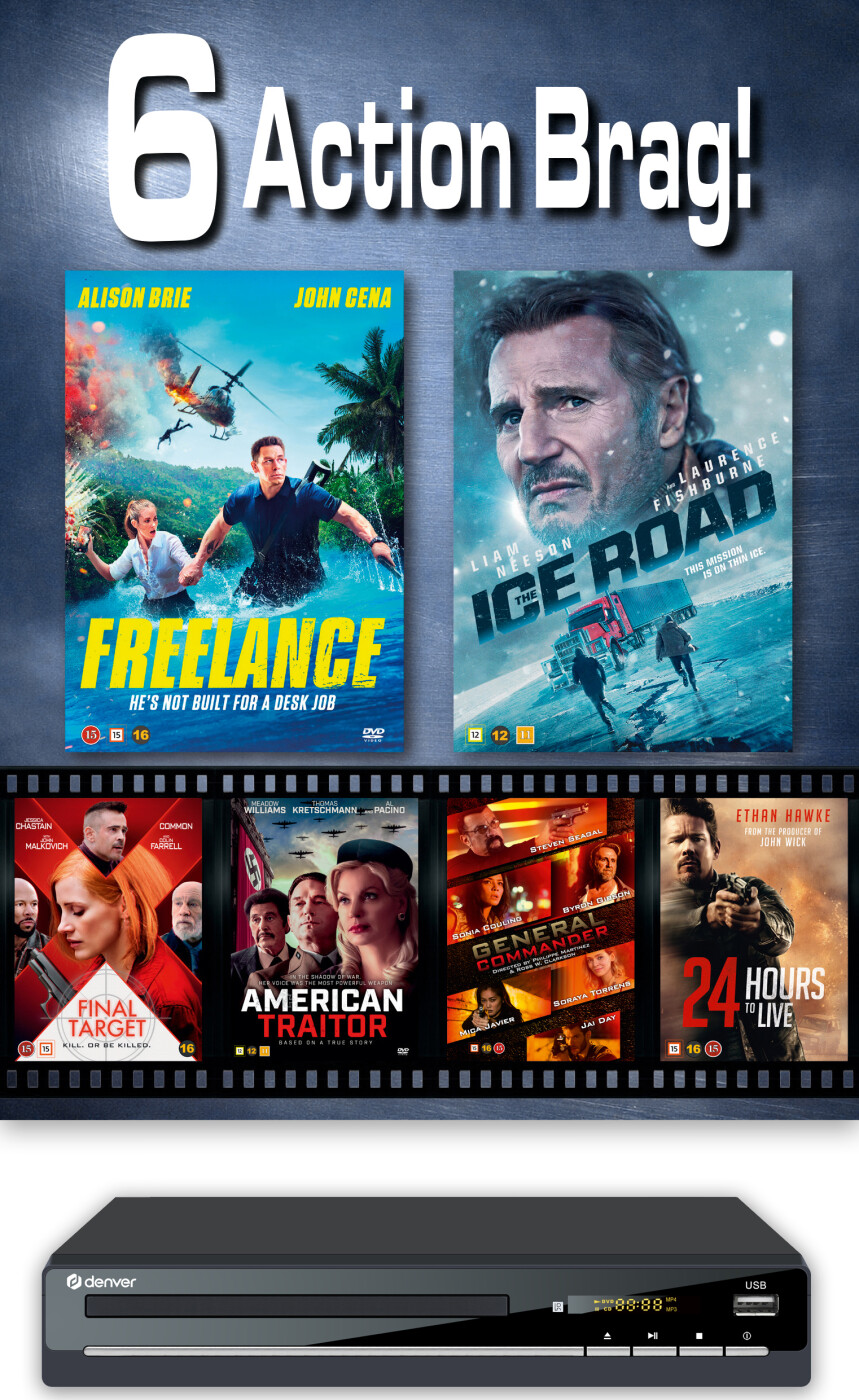 Denver Dvd Afspiller Med 6 Action Brag - DVD - Film