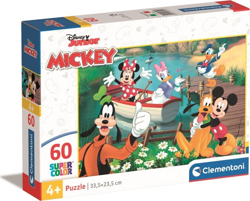 Mickey Mouse Puslespil - Disney - Color - 60 Brikker - Clementoni
