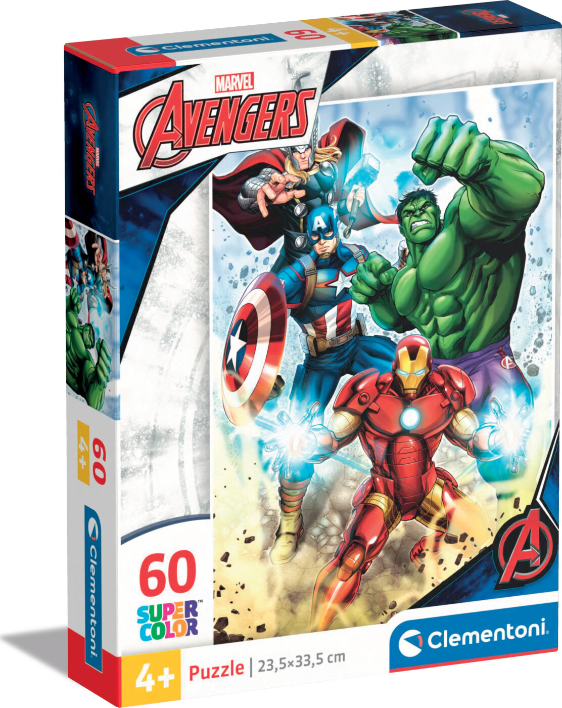 Marvel Puslespil - Avengers - Super Color - Clementoni - 60 Brikker