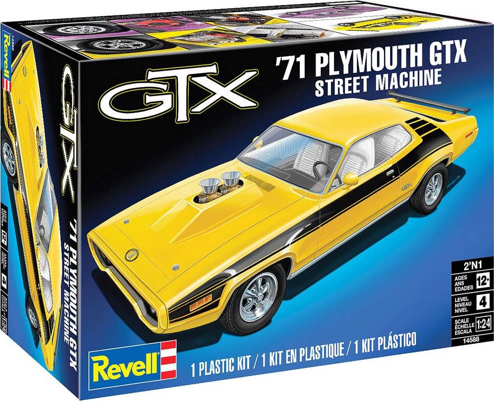 Revell 14588 - Gtx '71 Plymouth Street Machine Byggesæt - 1:24