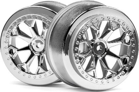 Billede af 8-shot Sc Wheel (chrome/2pcs) - Hp116739 - Hpi Racing
