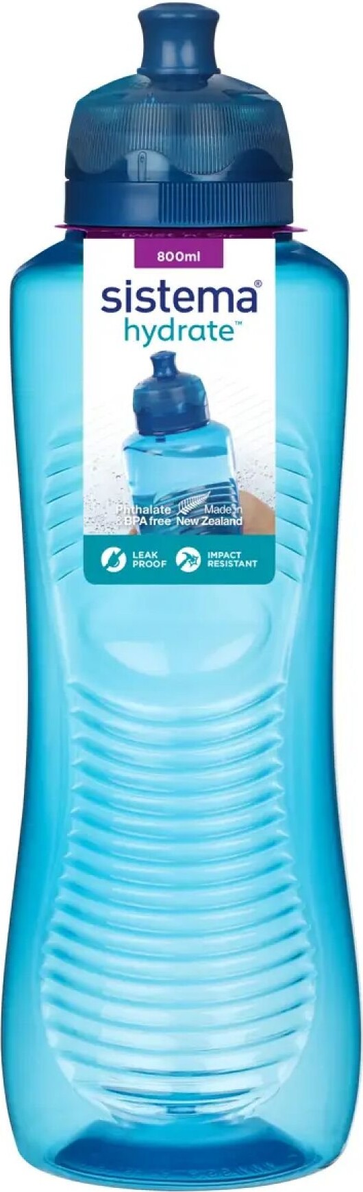 Sistema - Hydrate Gripper Drikkedunk - 800 Ml - Blå