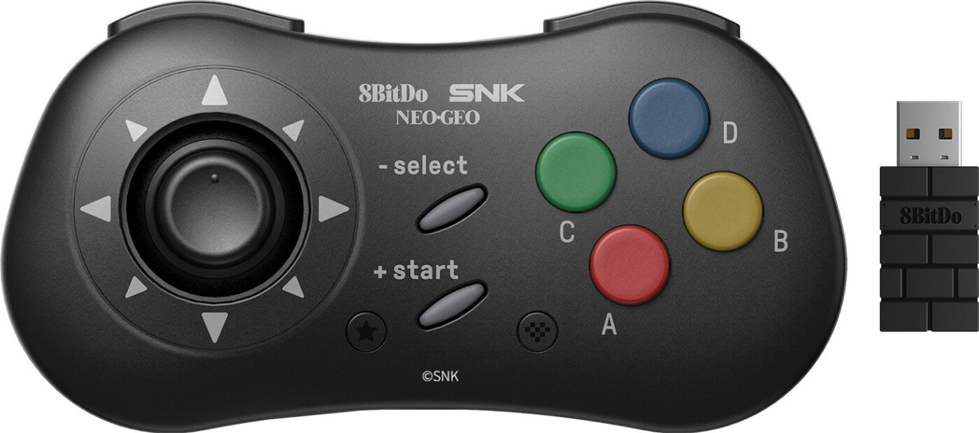 8bitdo - Neogeo - Trådløs Controller Til Android - Sort