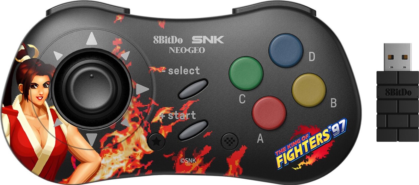 8bitdo - Neogeo - Trådløs Controller Til Android - Mai Shiranui