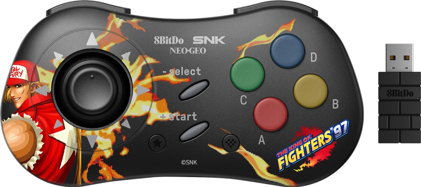 8bitdo - Neogeo - Trådløs Controller Til Android - Terry Bogard