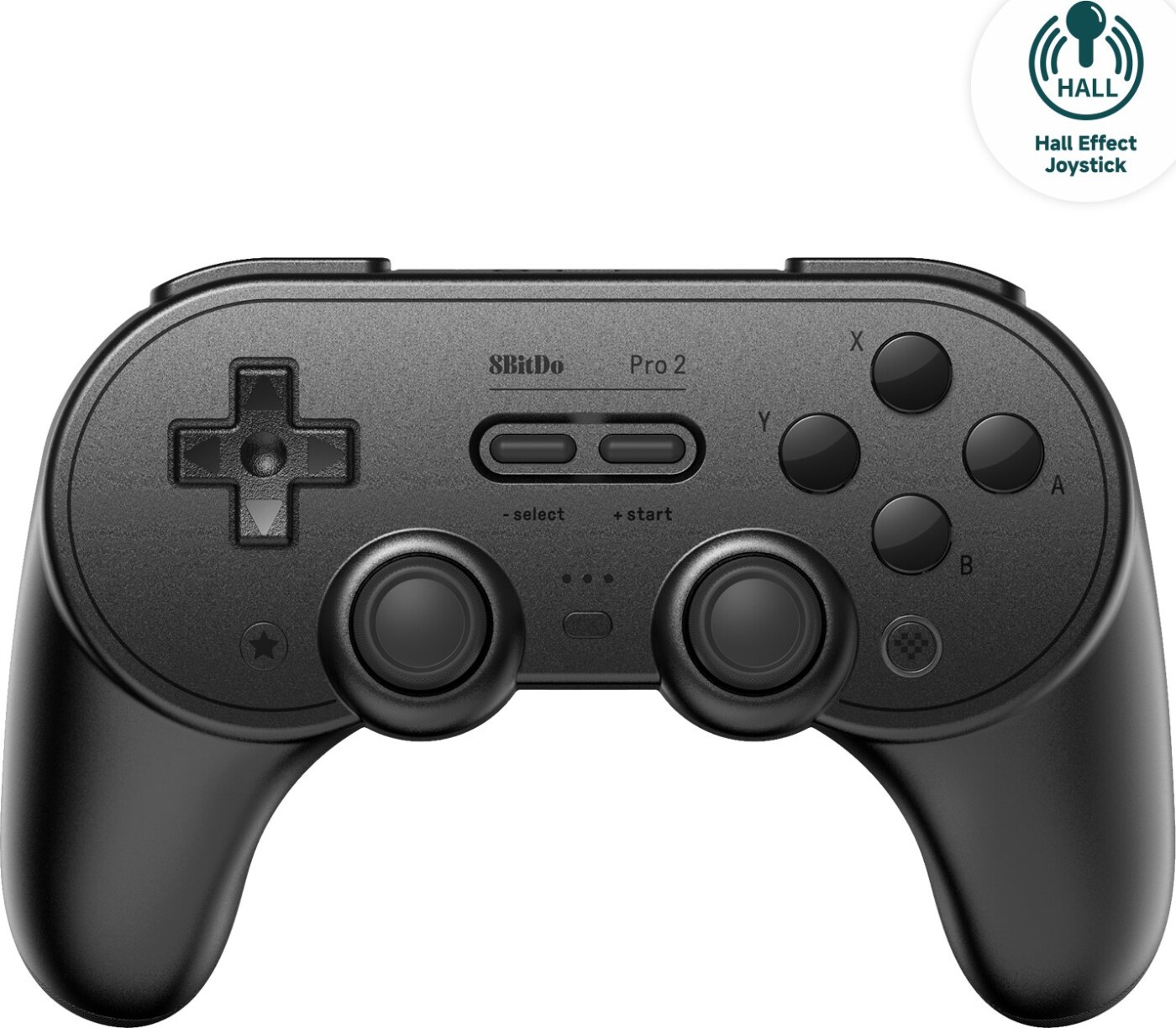 8bitdo - Pro 2 - Controller Til Switch Pc Android Mac - Sort