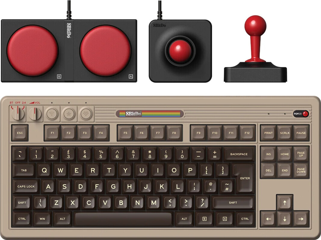 8bitdo - Retro 108 Mechanical Keyboard - C64 Edition