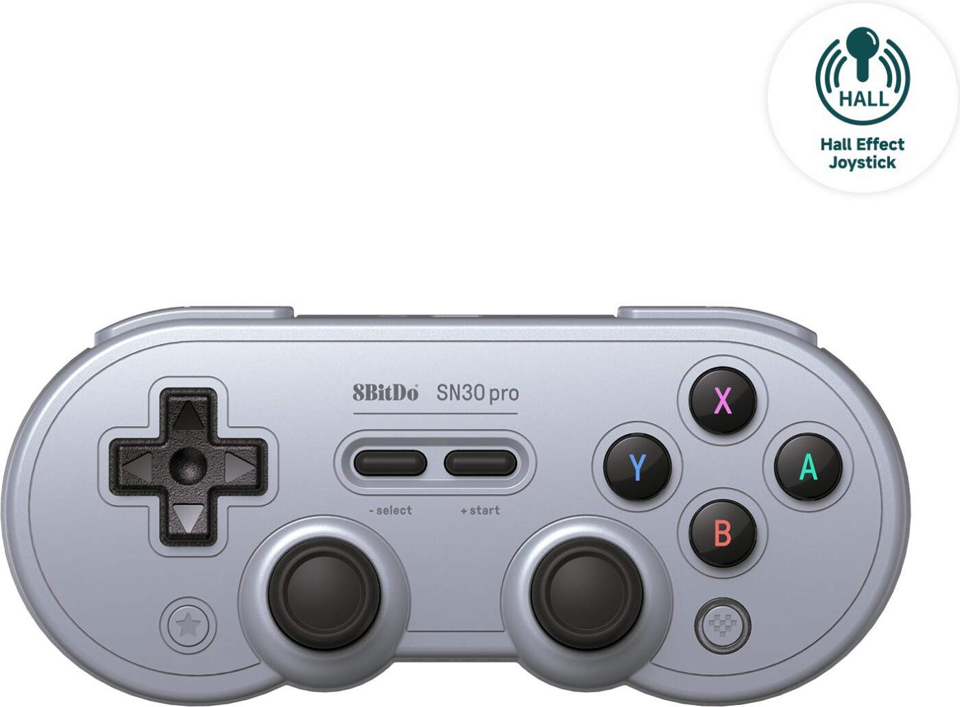 8bitdo - Sn30 Pro - Controller Til Switch Pc Mac Android - Grå