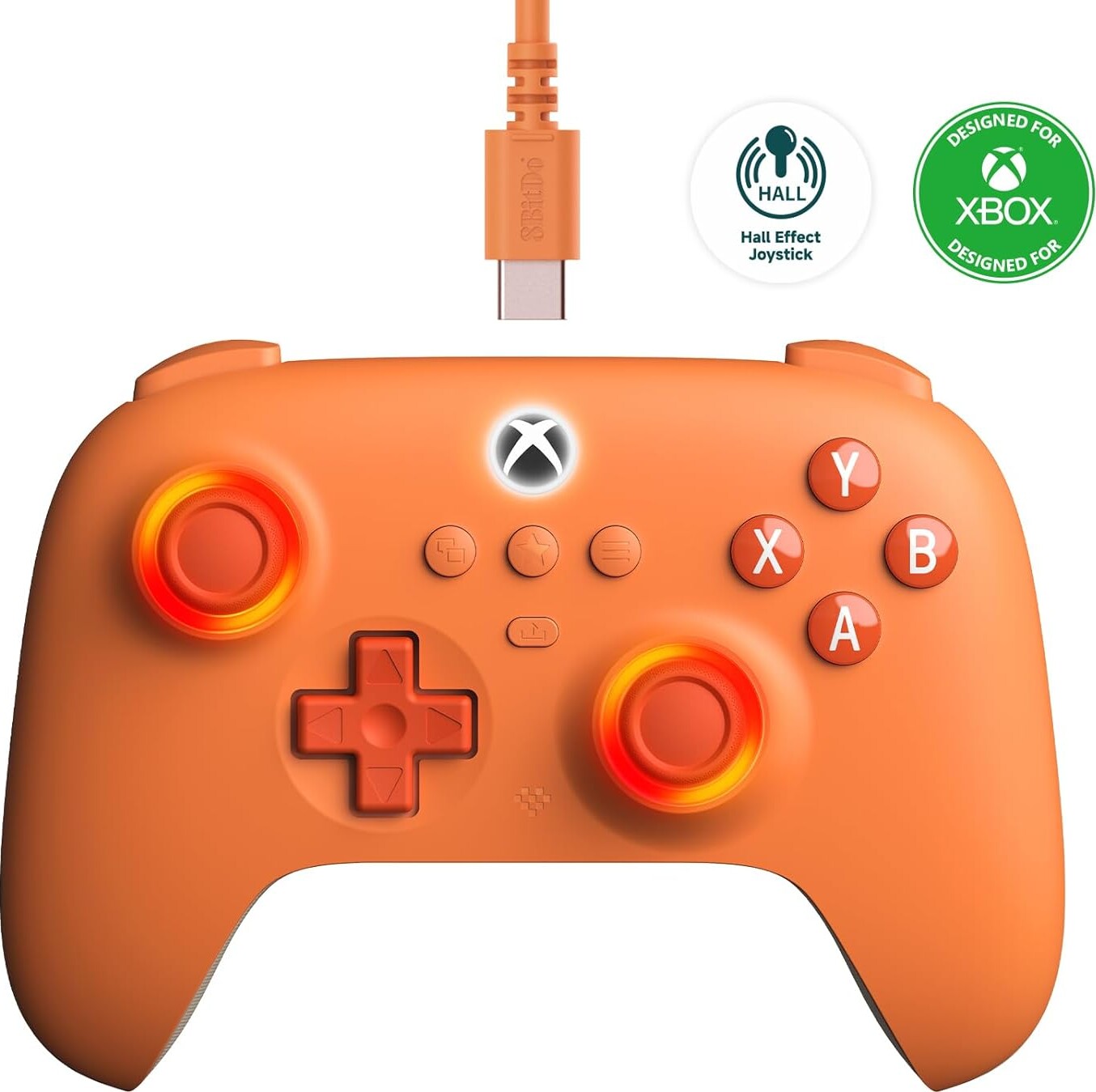 8bitdo Ultimate C Wired Xbox Gamepad Orange