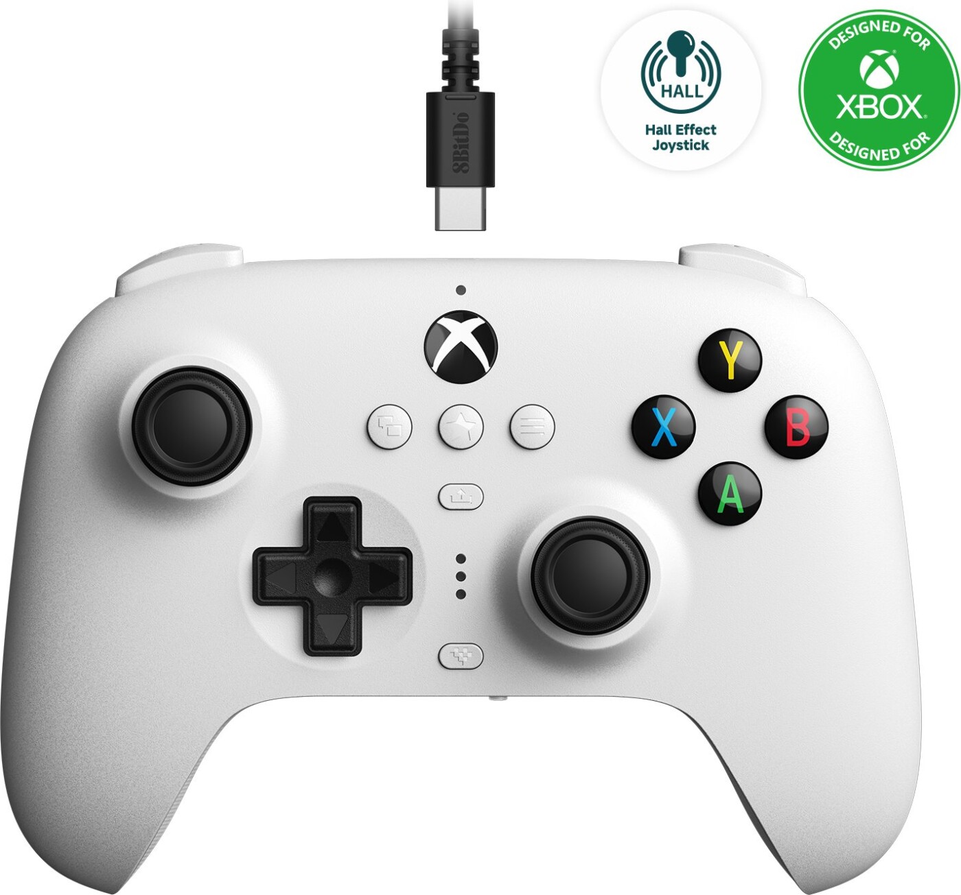 8bitdo Ultimate Wired Controller For Xbox Hall Ed/ White