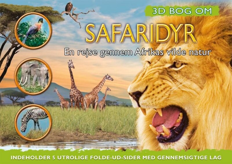 Se 3d Bog Om Safaridyr - Barbara Taylor - Bog hos Gucca.dk
