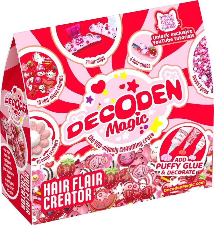 Decoden Magic - Hair Flair Creator - Diy Hårpynt Sæt Til Børn