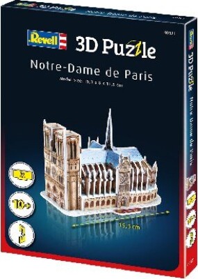 Revell 3d Puzzle - Notre Dame - 39 Brikker - 15 Cm