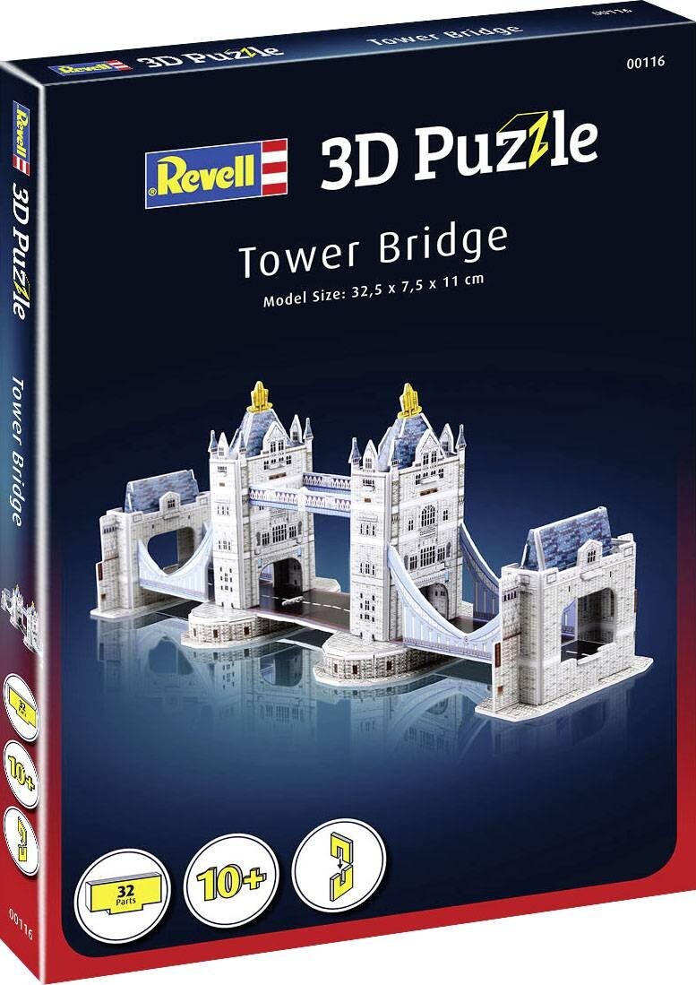 Se Revell 3d Puzzle - Tower Bridge - 32 Brikker - 32 Cm hos Gucca.dk