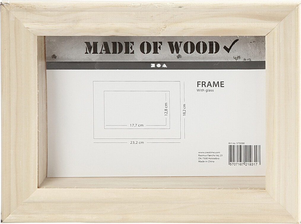 3d Ramme Med Glas - D 2,5 Cm - Str. 18,2x23,2 Cm - 1 Stk.