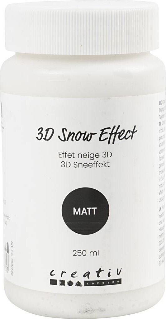 3d Sneeffekt - Mat - Hvid - 250 Ml