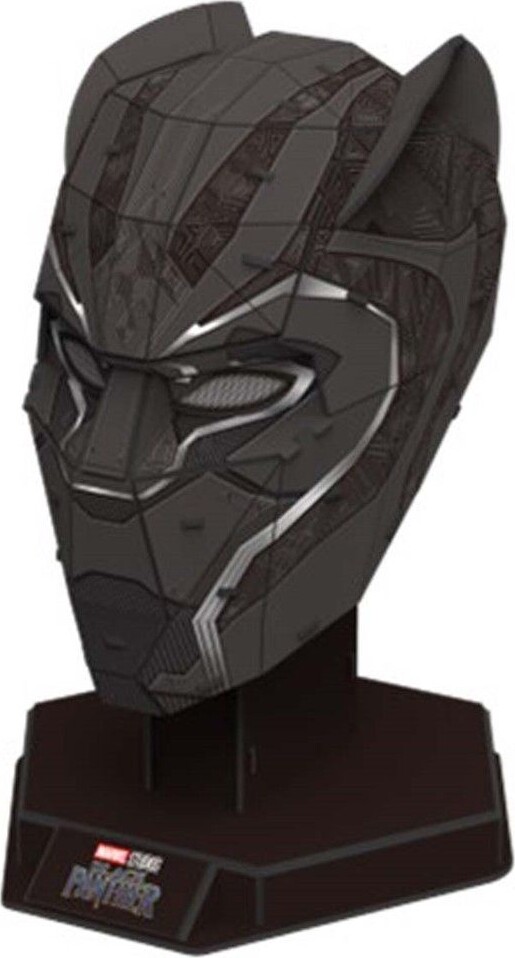 4d Build - Marvel 3d Puslespil - Black Panther Maske - 82 Brikker