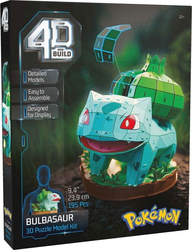 4d Puzzles - Bulbasaur Pokémon - 30 Cm - Puslespil