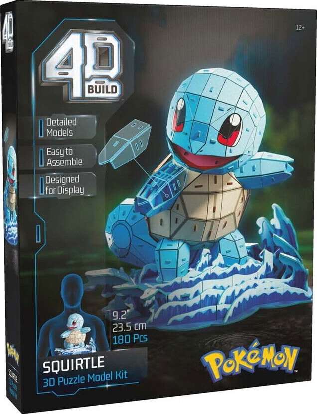 4D Puzzles 3D Puslespil - Pokémon 25,6 cm - Squirtle