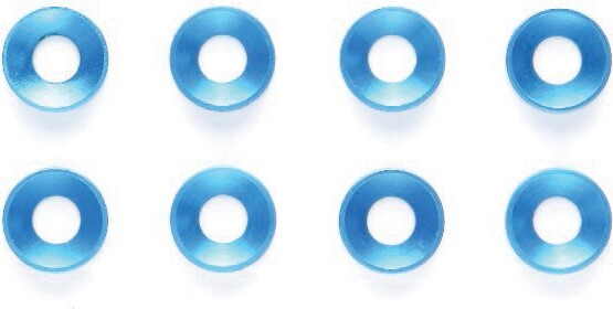 Billede af 3mm Alu. Washer *8 Blue - 54156 - Tamiya