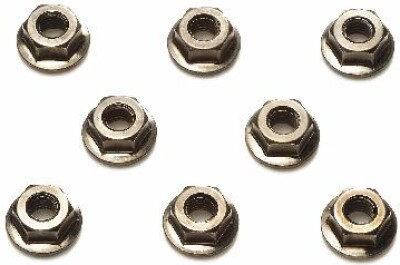 4mm Serrated Whl Nut Bla*8 - 42282 - Tamiya