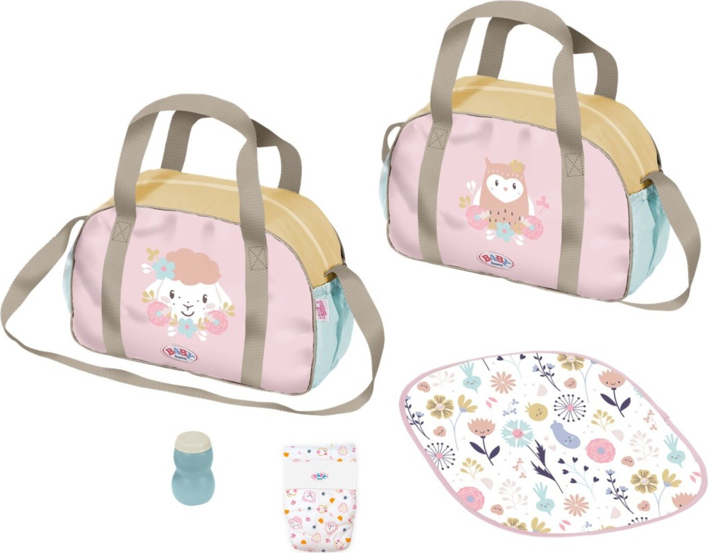 Baby Born - Pusletaske Til Dukke - Blomstret