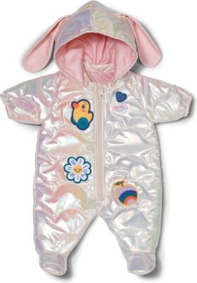 Baby Born - Vinterflyverdragt Til Dukke - Cremefarvet - 43 Cm