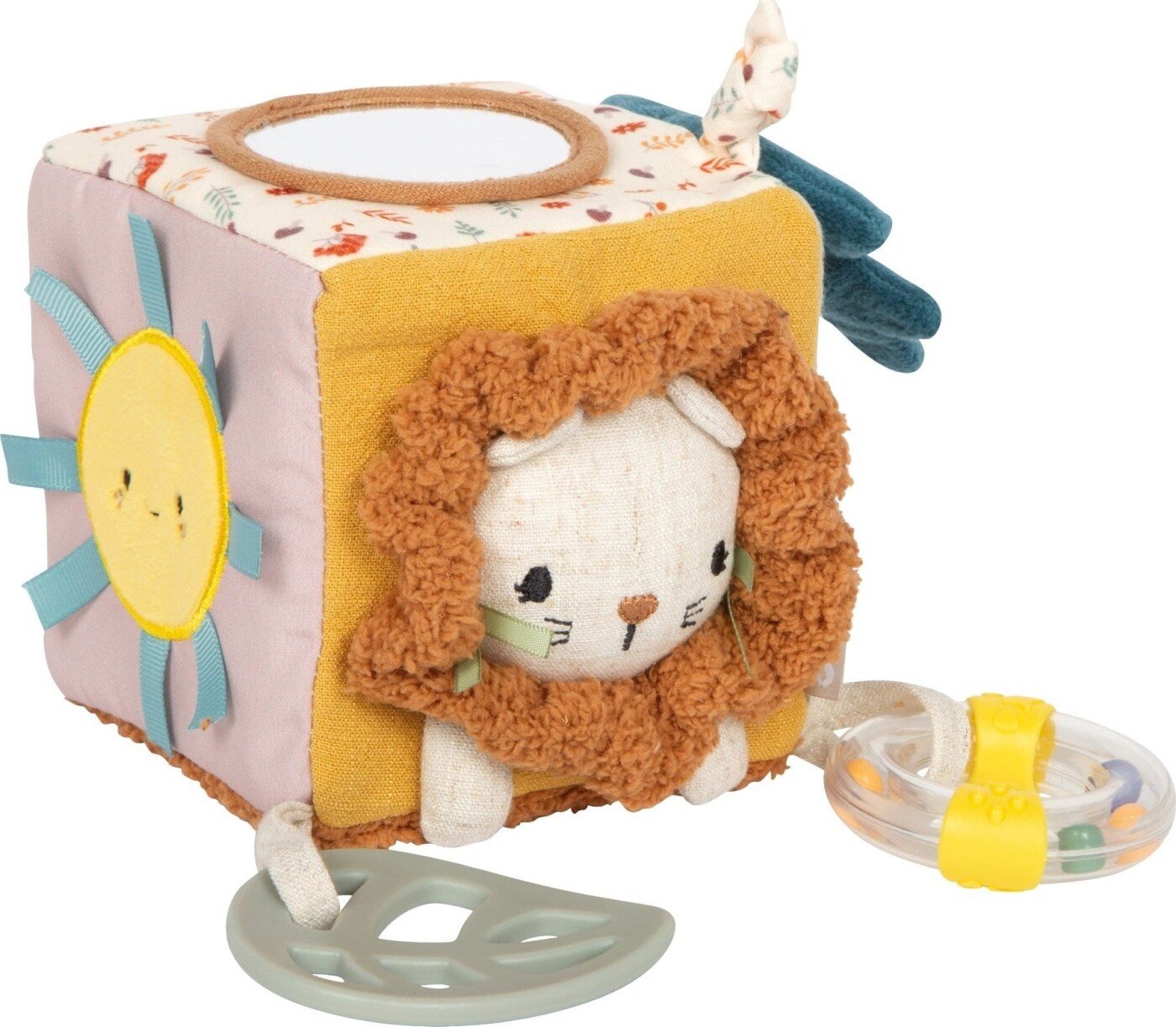 Baby Toy Cube Made Of Fabric "little Lion"