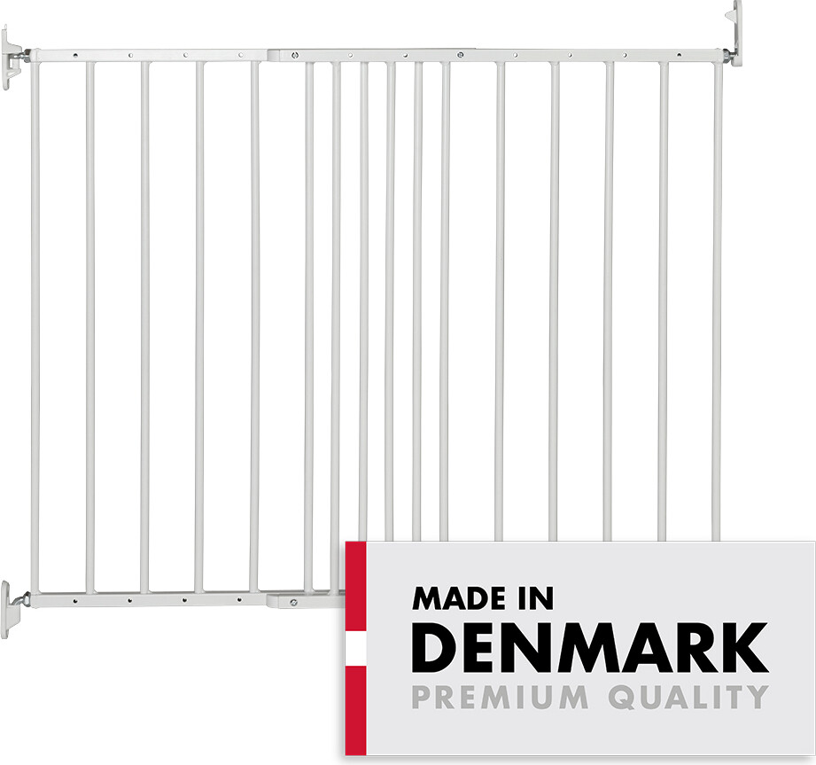 BabyDan Sikkerhedsgitter - 62-106 cm - Multidan - Hvid
