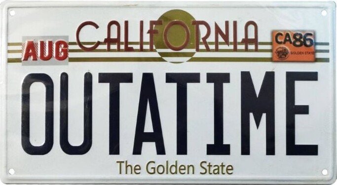 FaNaTtik - Back To The Future Replica Number Plate Tin Sign