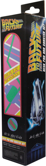Back To The Future Xl Hoverboard Desk Pad And Coaster Set - Fanattik