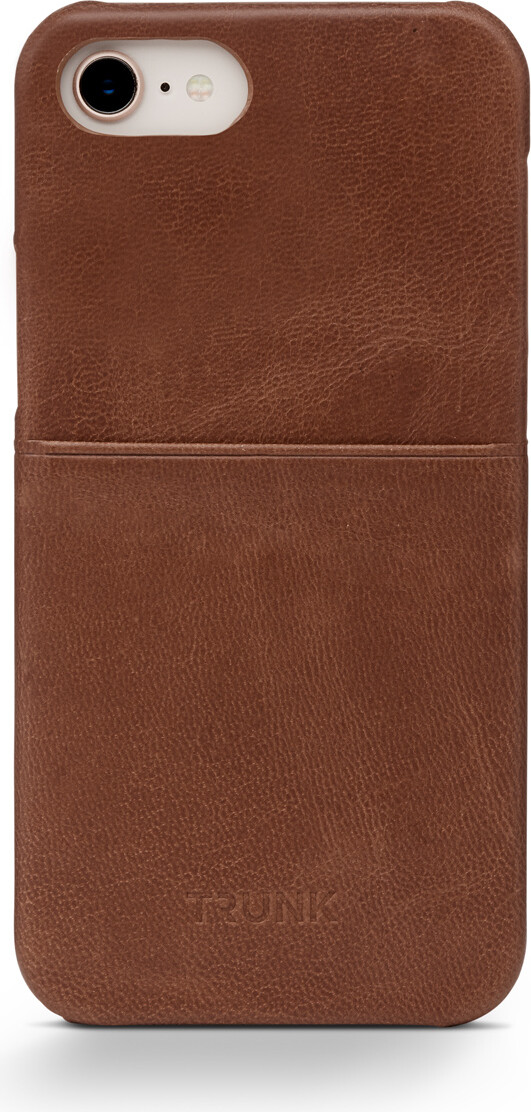 Trunk - Iphone Xr/11 Cover - Med Kortholder - ægte Læder - Brun