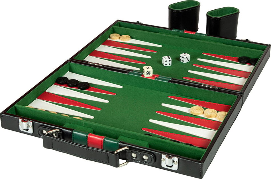 Billede af Backgammon Brætspil I Læderkuffert hos Gucca.dk
